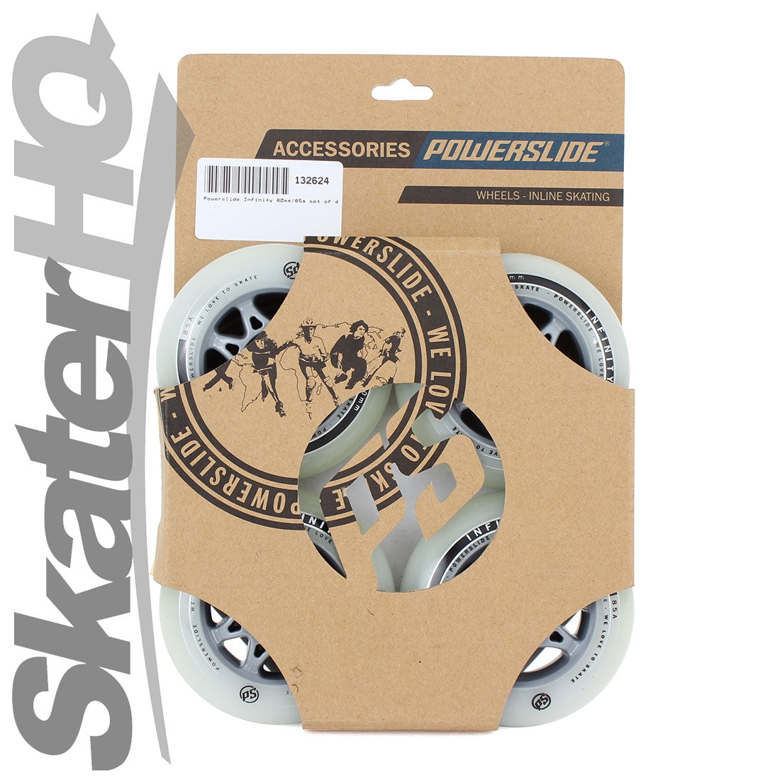 Powerslide Infinity 80mm/85a 4pk Inline Rec Wheels