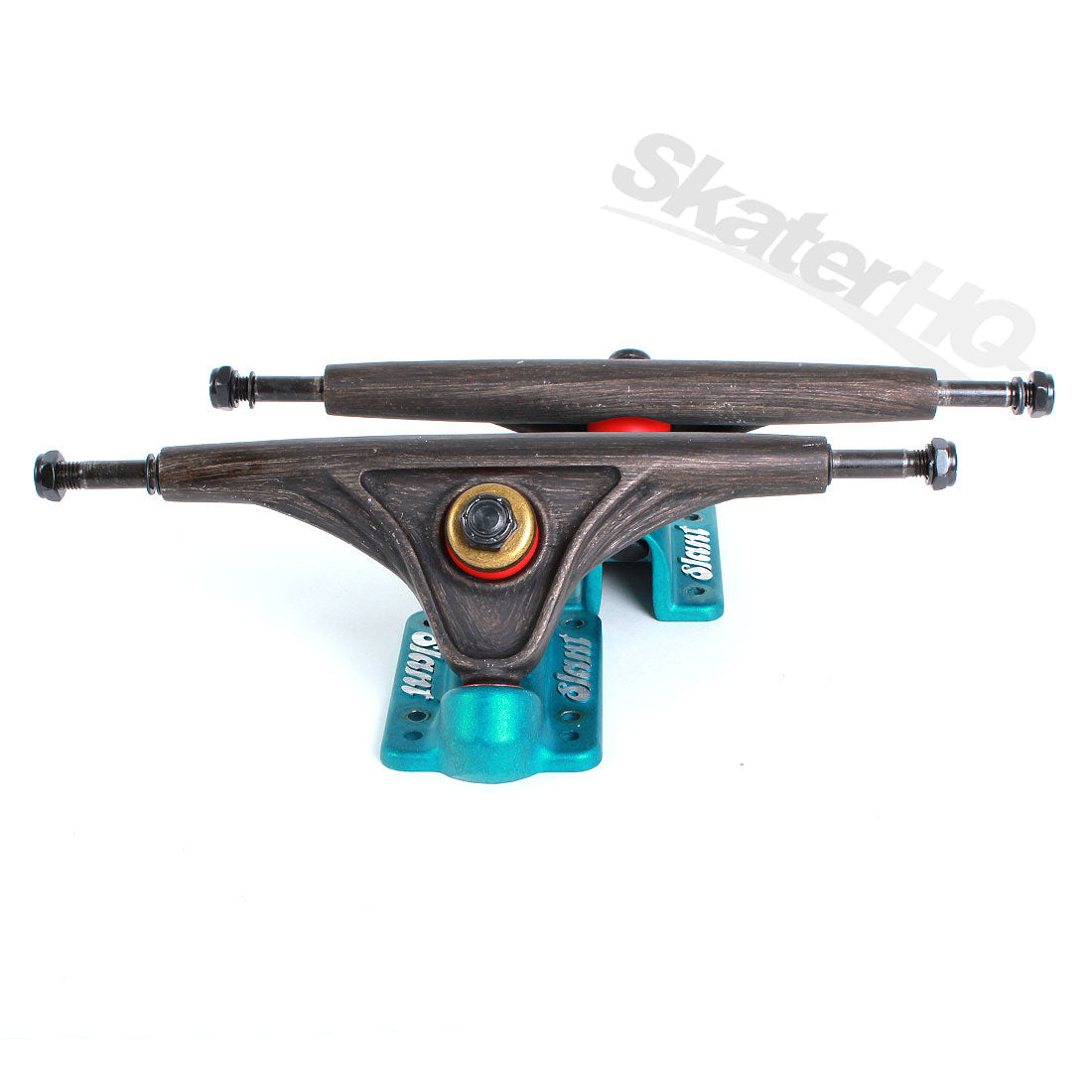 Slant Magnesium 180 Black/Teal Skateboard Trucks