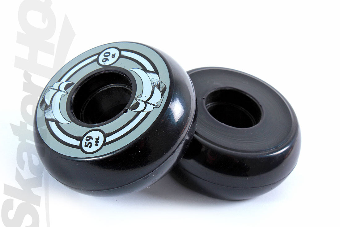 Razors 3D Wheels 59mm/90A 4pk Black Inline Aggressive Wheels