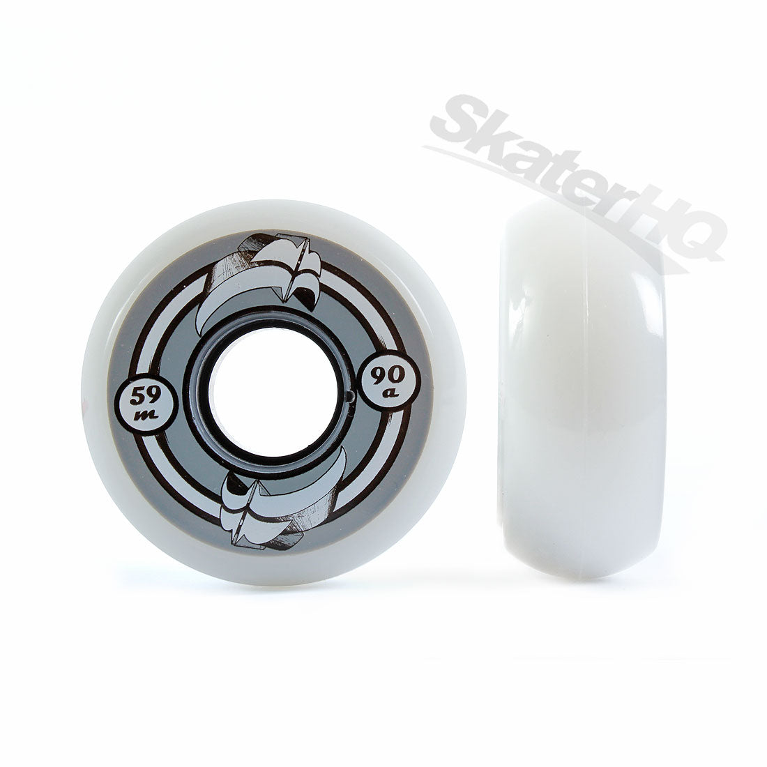 Razors 3D Wheels 59mm/90A 4pk White Inline Aggressive Wheels