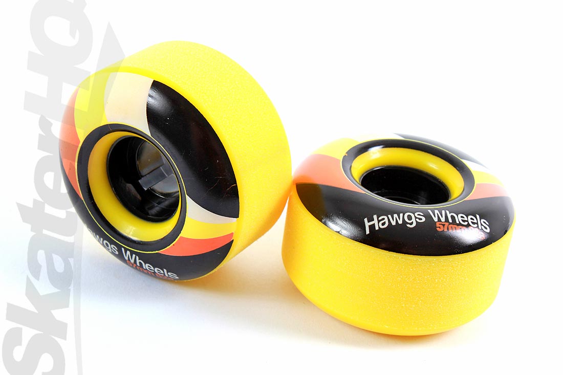 Street Hawgs 82a 57mm Yellow Skateboard Wheels