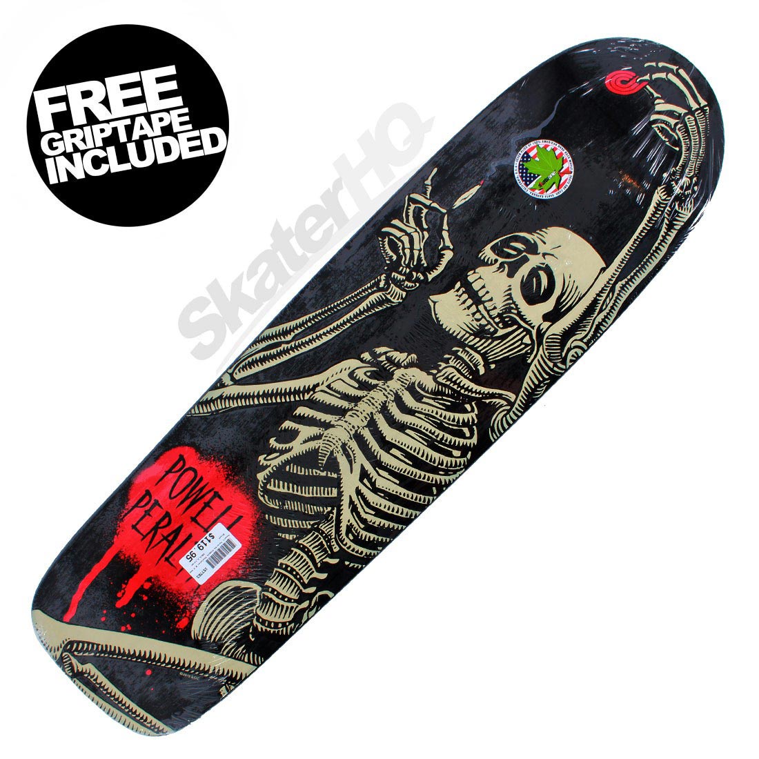 Powell Peralta Hippie Skeleton 8.4 Deck Skateboard Decks Old School