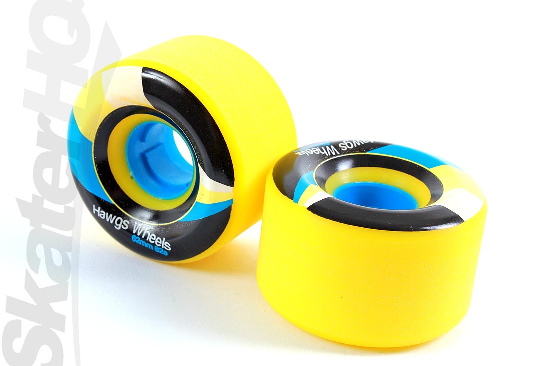 Street Hawgs 82a 62mm Yellow Skateboard Wheels