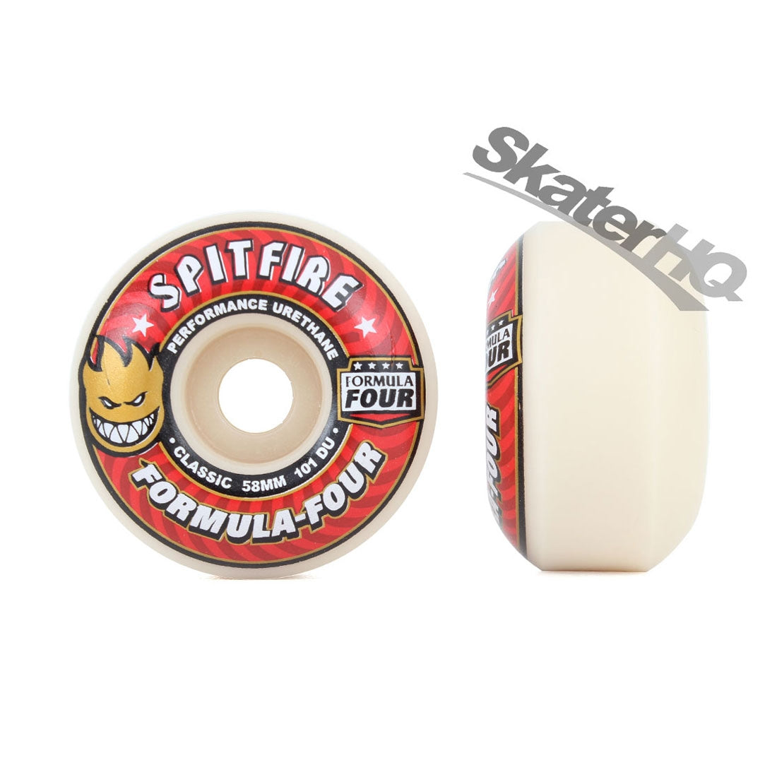 Spitfire Form Four 58mm 101A Classic 4pk - Red Skateboard Wheels