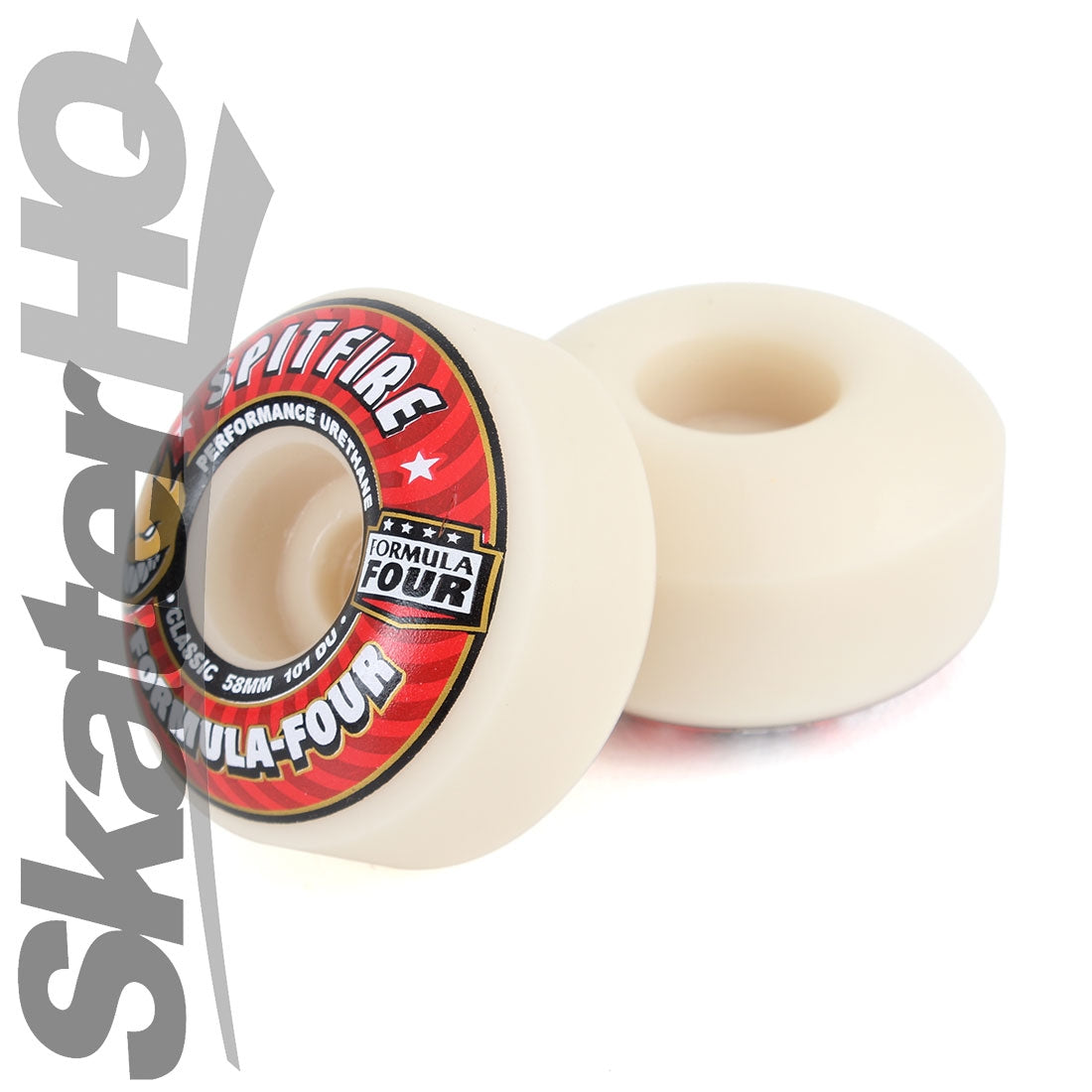 Spitfire Form Four 58mm 101A Classic 4pk - Red Skateboard Wheels