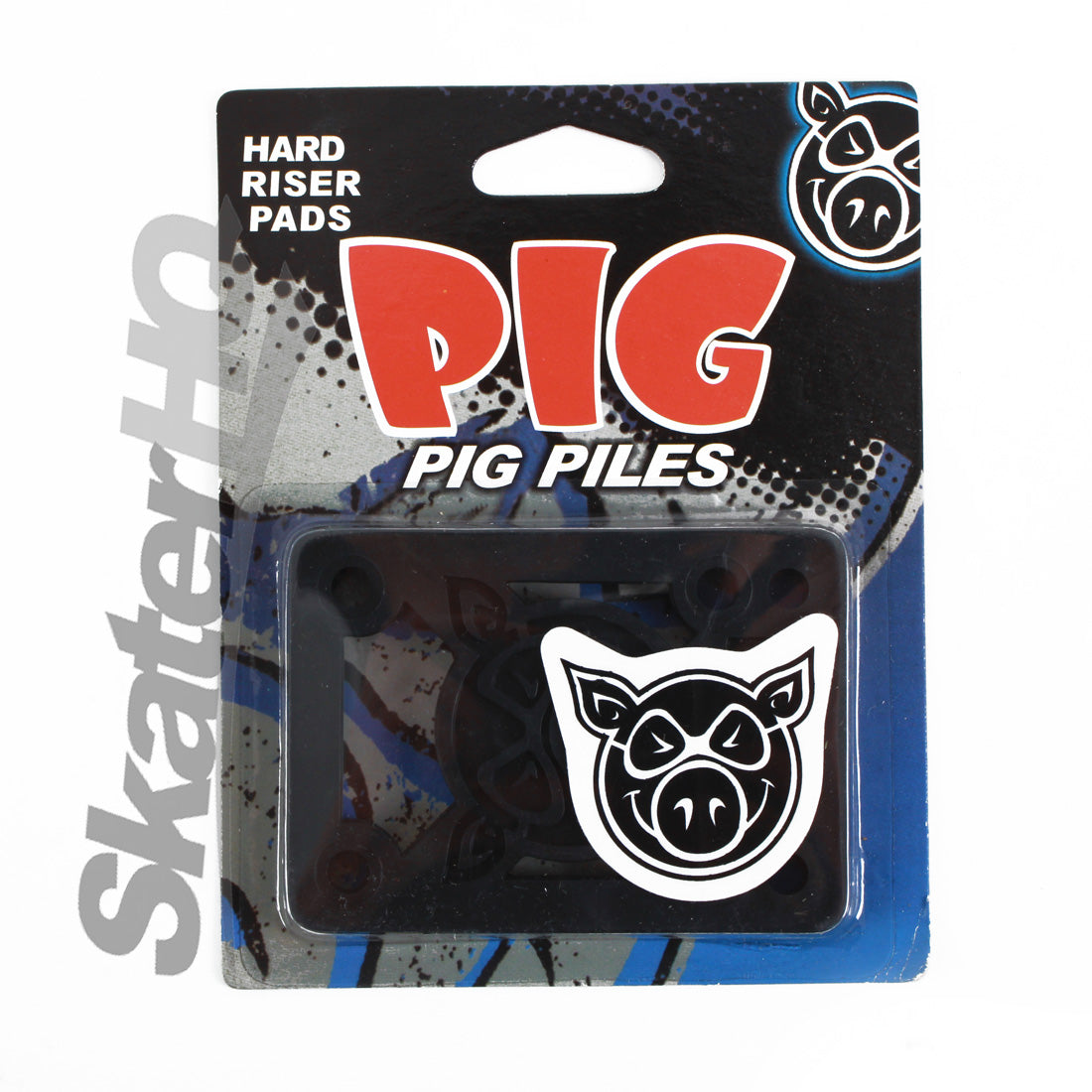 PIG Risers 1/8 Hard - Black Skateboard Hardware and Parts