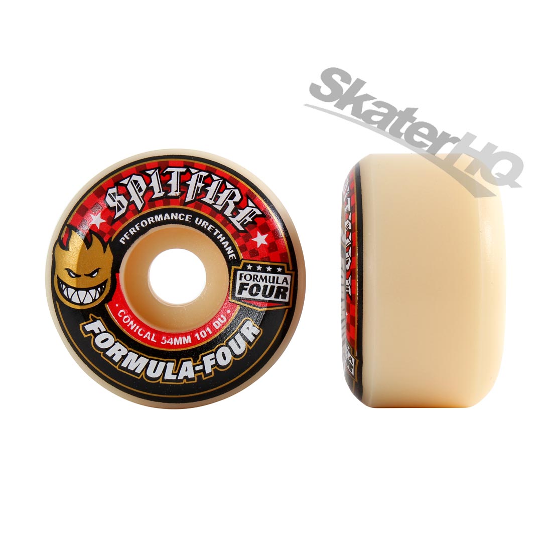 Spitfire Form Four 54mm 101A Conical Full 4pk - Red Skateboard Wheels