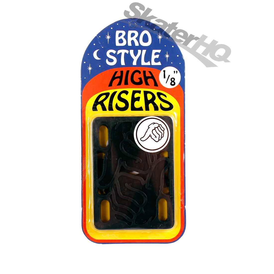 Bro Style 1/8 Hard Risers - Black Skateboard Hardware and Parts