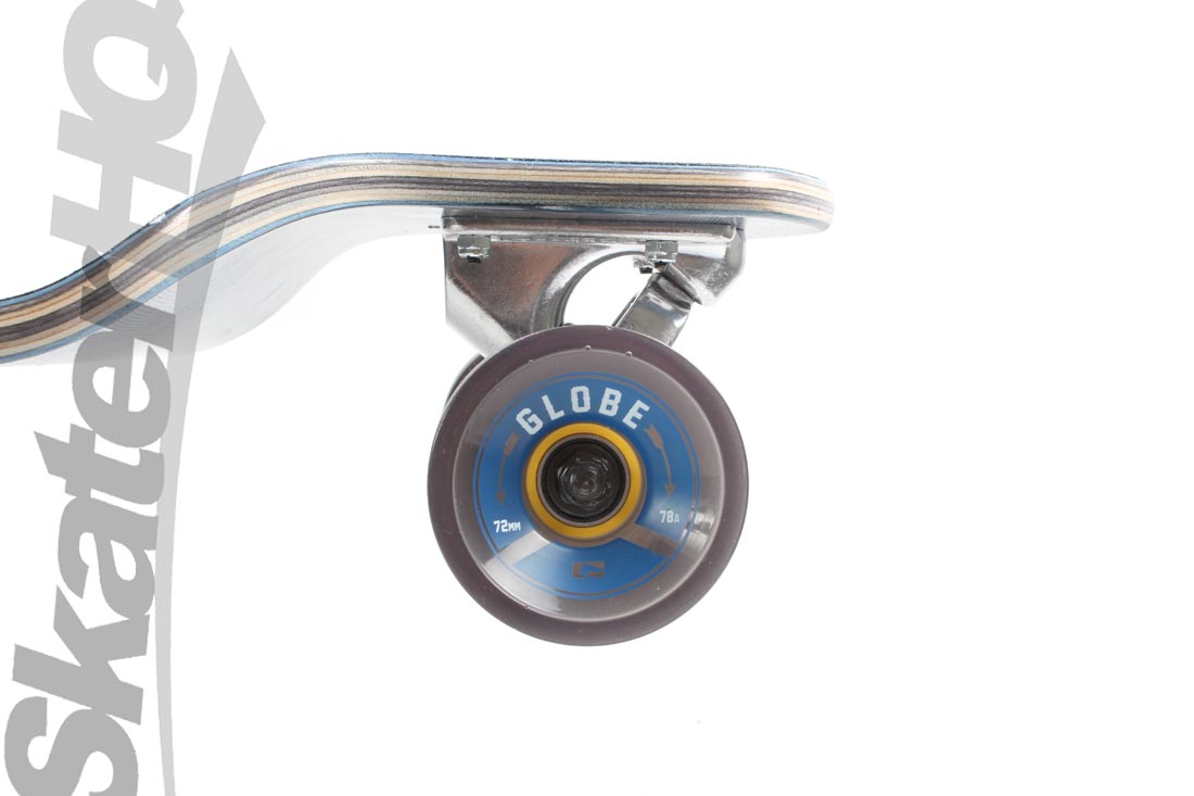 Globe Geminon 41 Drop Down Complete - Blue/White Skateboard Completes Longboards