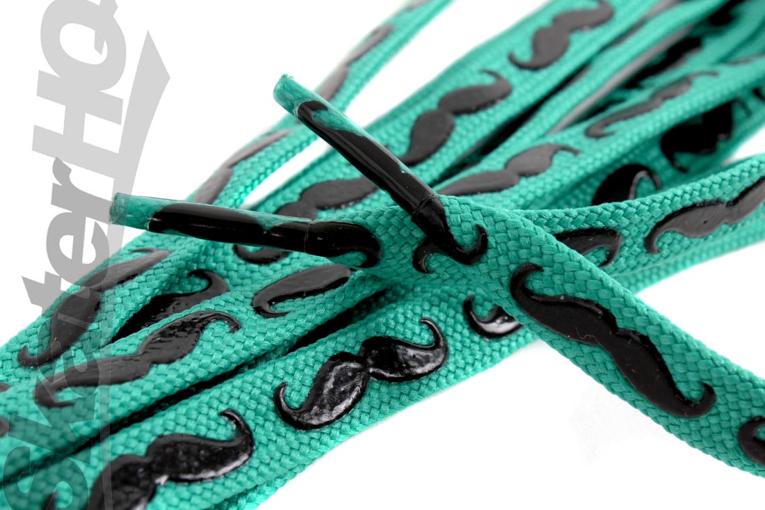 Slip-Not 72in Laces Pair - Green Moustache Laces