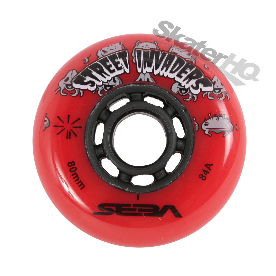 Seba Street Invader 80mm/84a Red 8pk Inline Rec Wheels