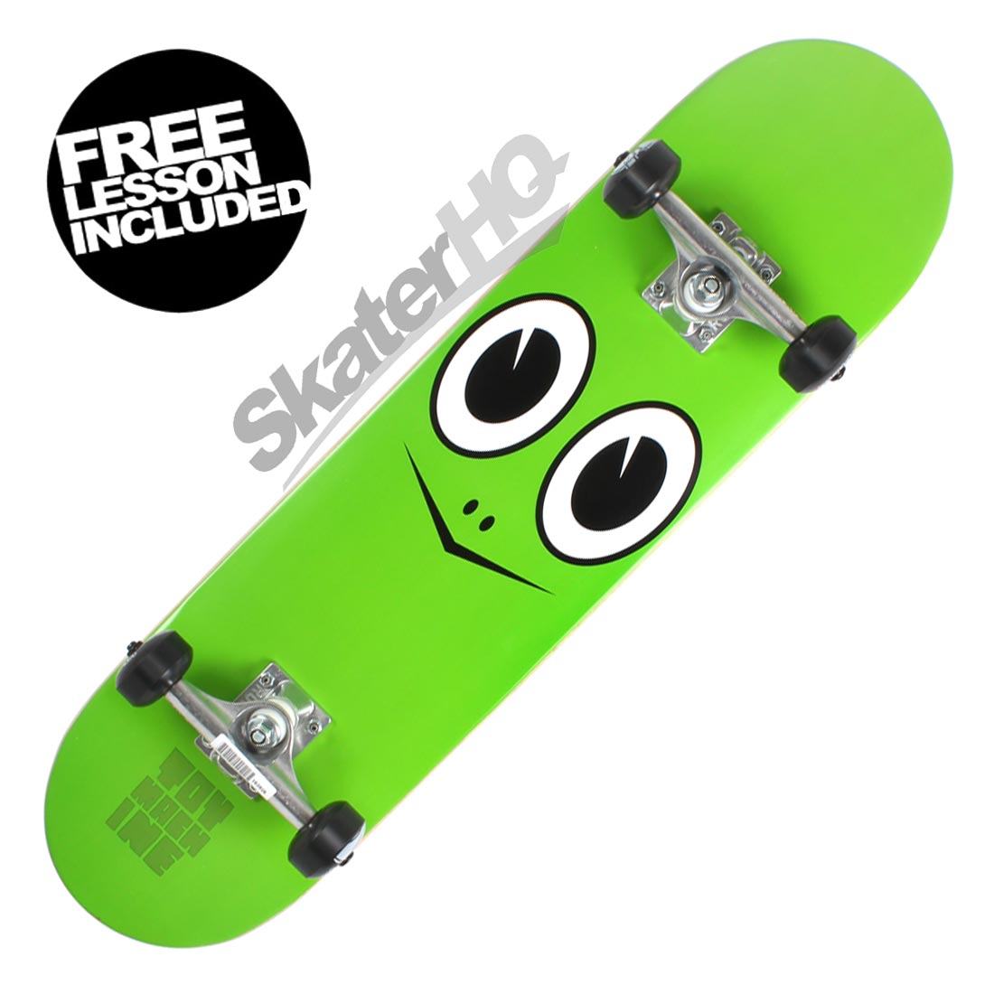 Toy Machine Turtle Face 7.75 Complete - Green Skateboard Completes Modern Street