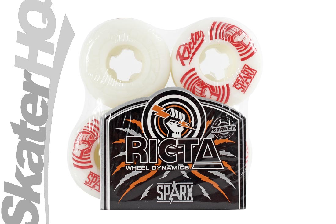 Ricta Sparx Shockwaves 51mm White Skateboard Wheels