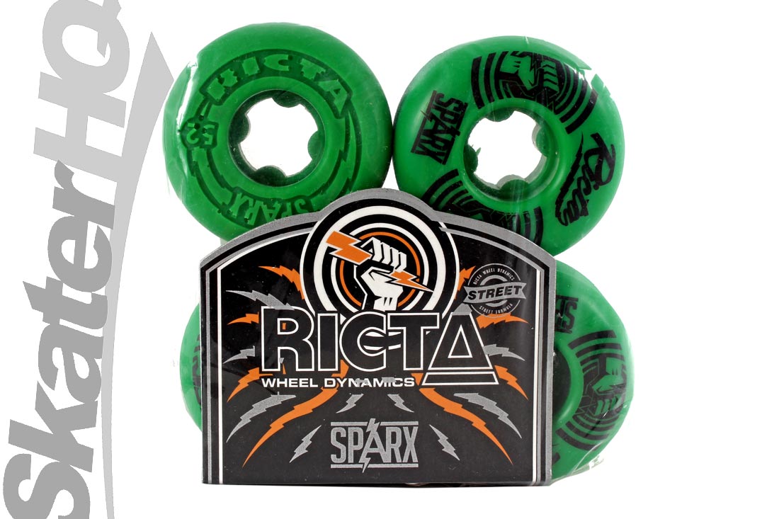 Ricta Sparx Shockwaves 52mm Green Skateboard Wheels