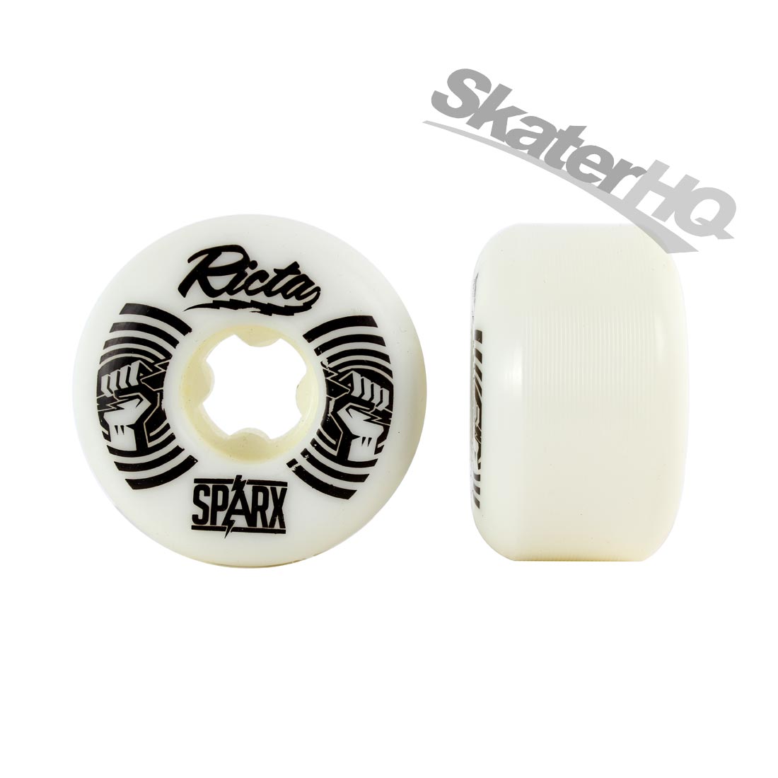 Ricta Sparx Shockwaves 55mm White Skateboard Wheels