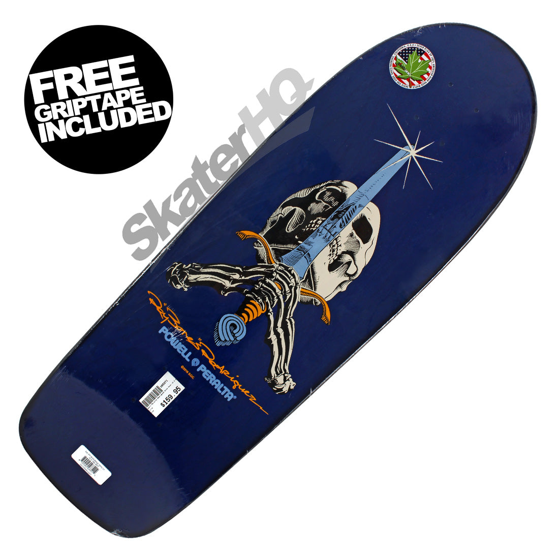 Powell Peralta Rodriguez Snub Nose 10.0 Deck - Navy Skateboard Decks Old School