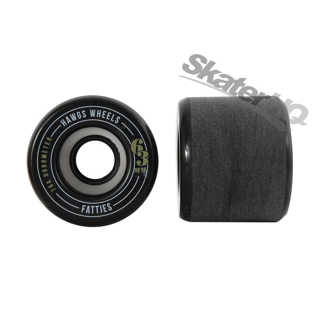 HAWGS Fatties 63mm/78A - Black Skateboard Wheels