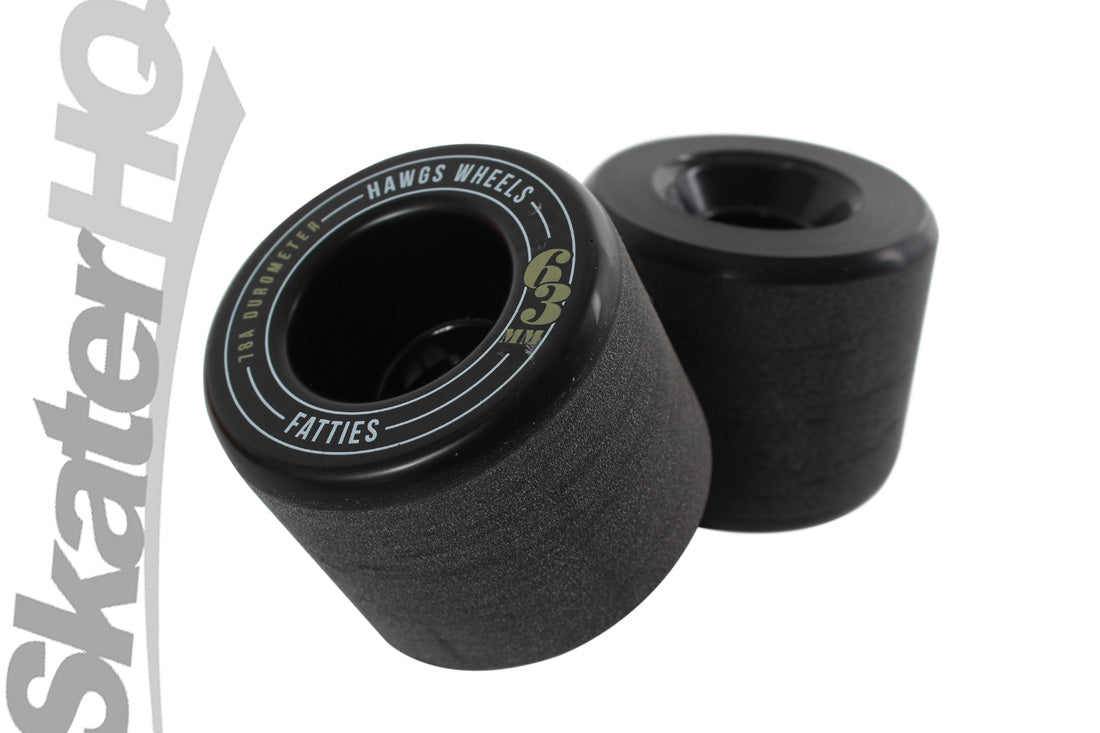 HAWGS Fatties 63mm/78A - Black Skateboard Wheels