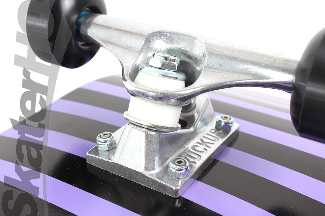 Toy Machine Monster Face Stripe 7.875 Complete - Purple Skateboard Completes Modern Street