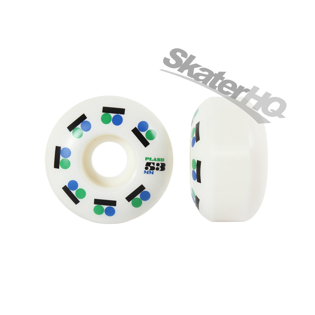 Plan B Iconic 53mm - White Skateboard Wheels