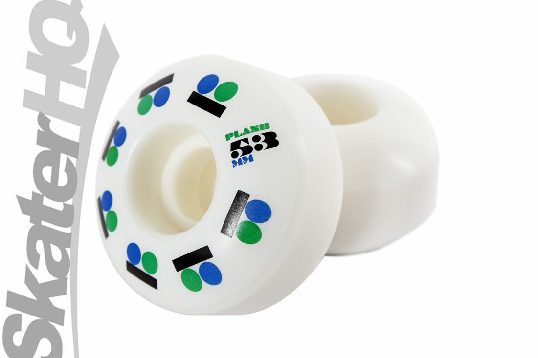 Plan B Iconic 53mm - White Skateboard Wheels