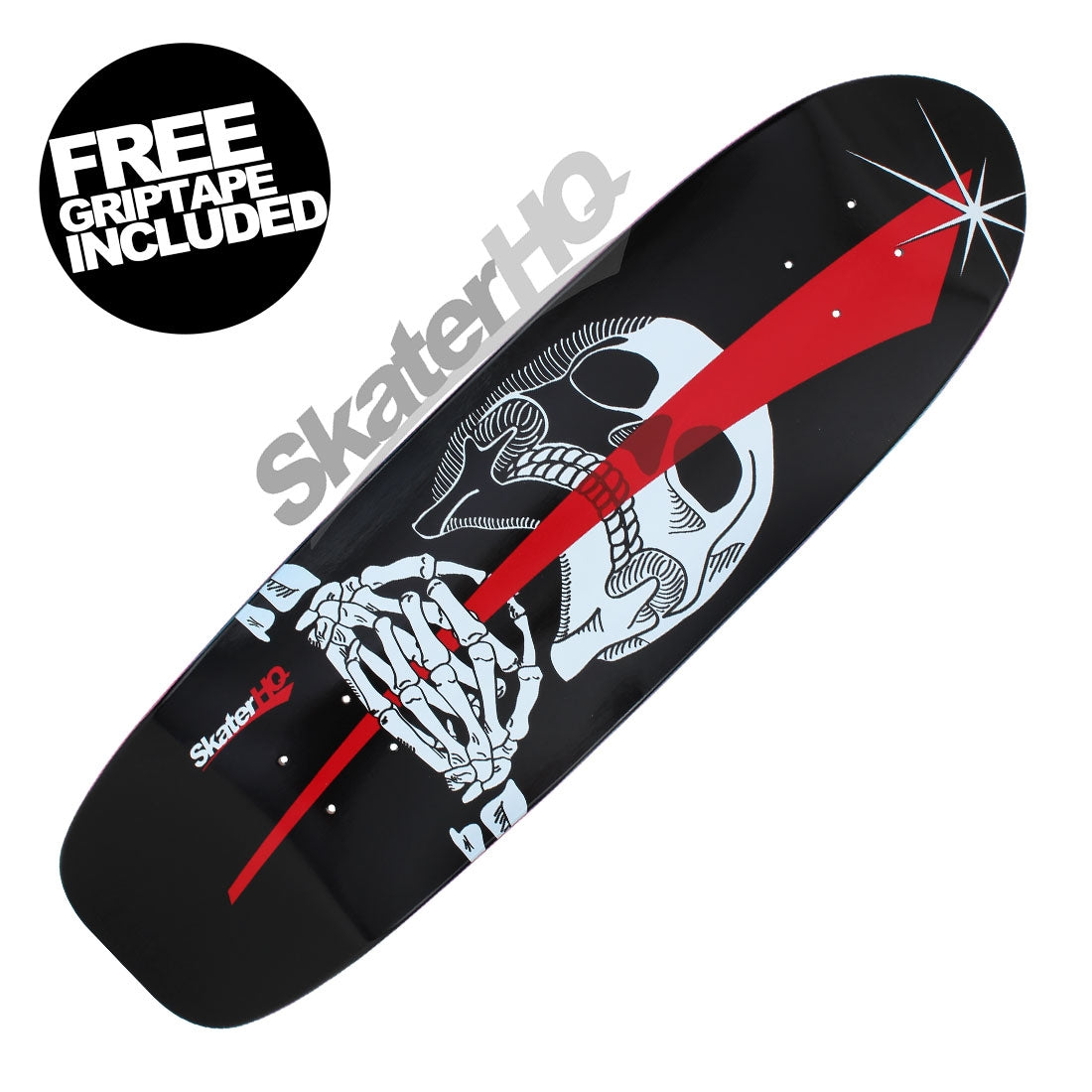 Skater HQ Skull and Swoosh Cruiser 8.5 Deck Skateboard Decks Longboards and Cruisers