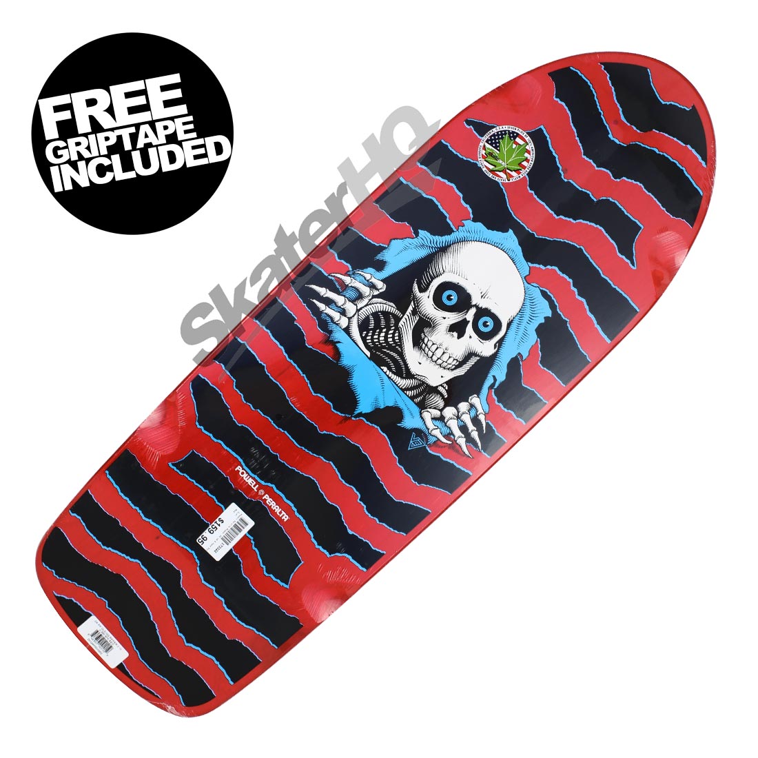 Powell Peralta OG Ripper 2 10.0 Deck - Red Skateboard Decks Old School