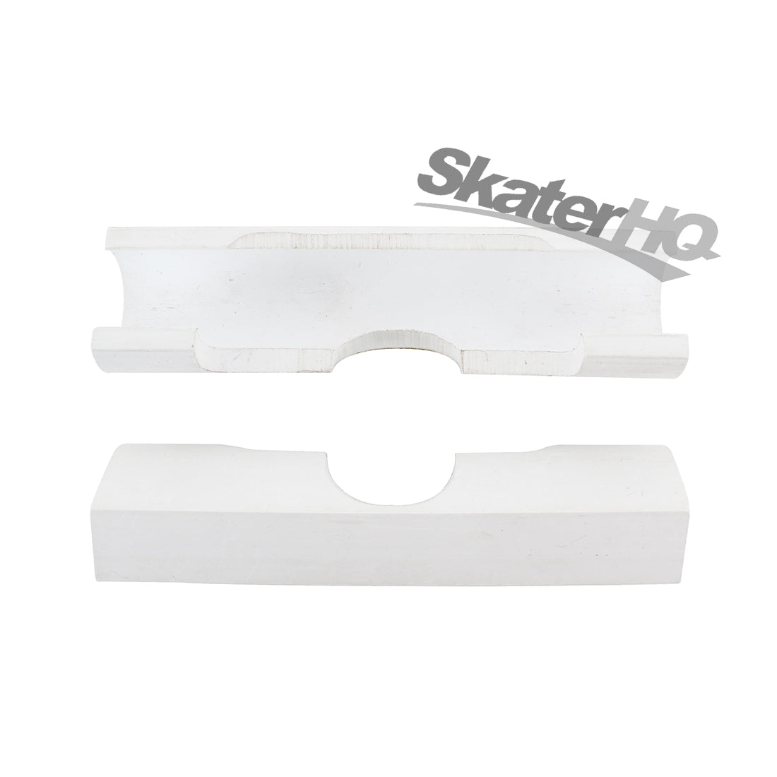 Trinity Truck Copers Flat Edge PAIR - White Skateboard Hardware and Parts