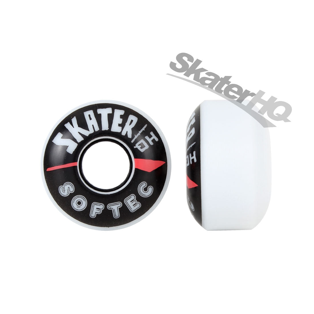 Skater HQ Ventress Softec 54mm/85a 4pk - Black/White Skateboard Wheels