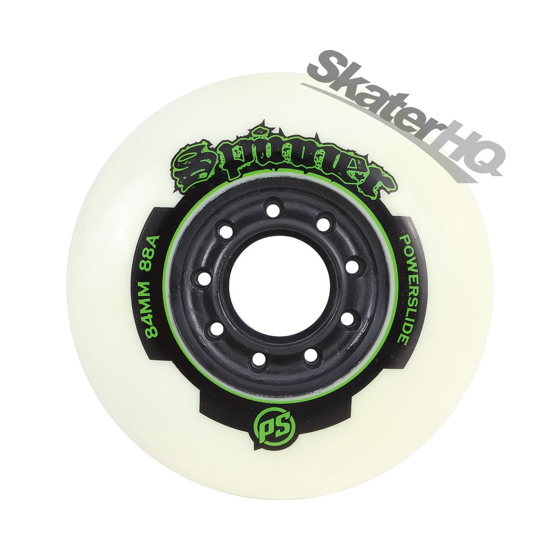 Powerslide Spinner 84mm/88a 4pk - White Inline Rec Wheels