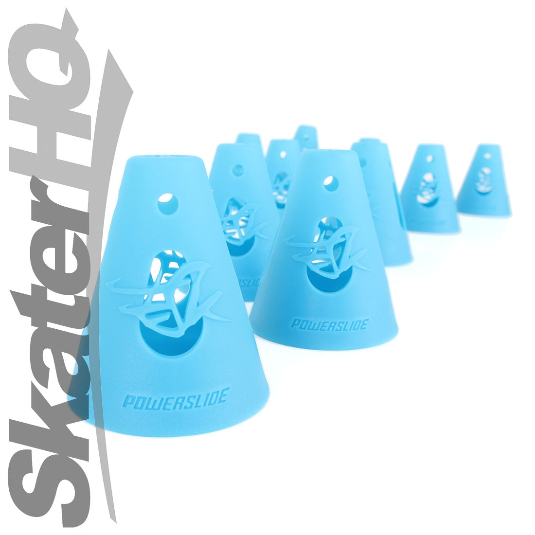 Powerslide Slalom Cones 10pk - Blue Inline Rec Accessories