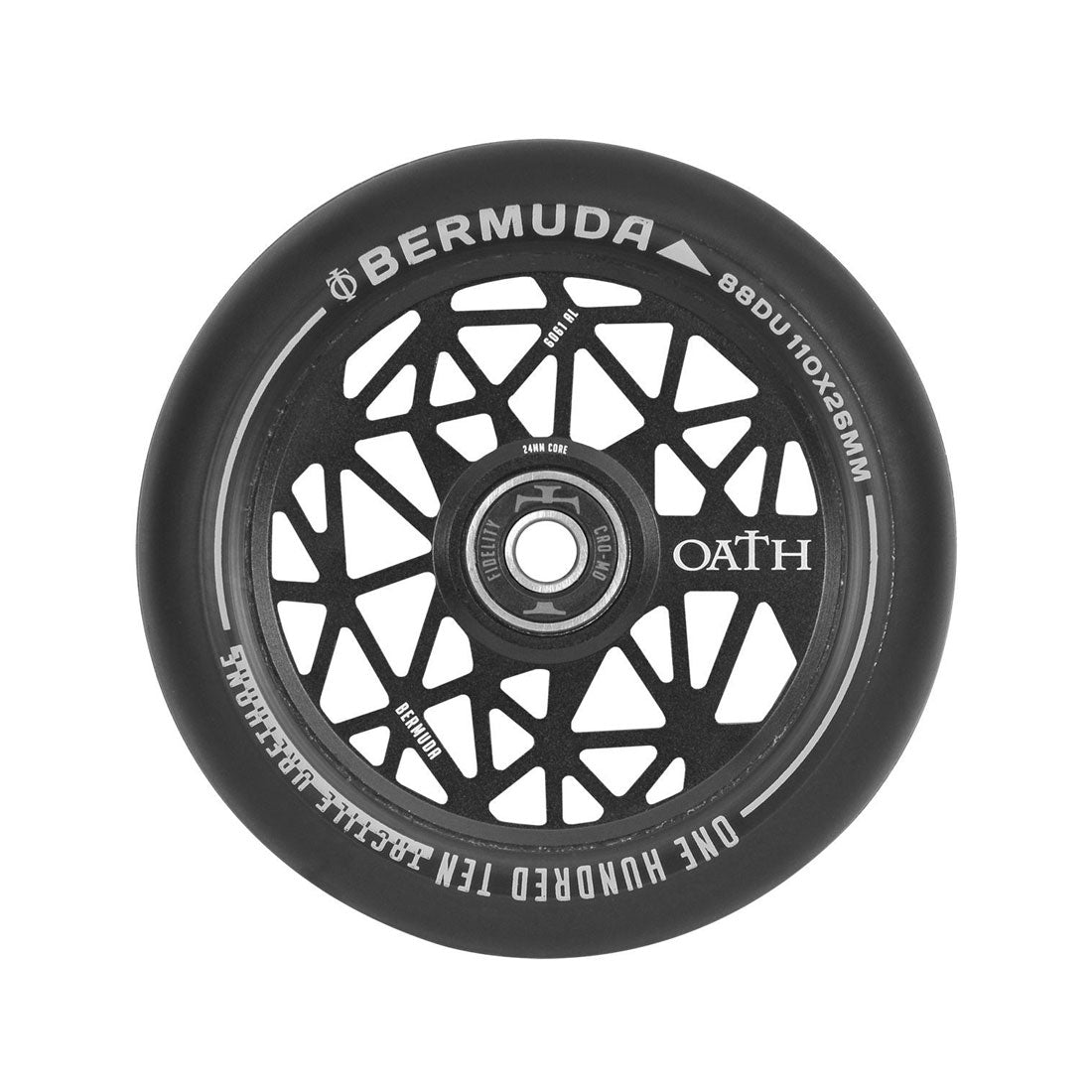 Oath Bermuda 110mm Wheel - Satin Black Scooter Wheels