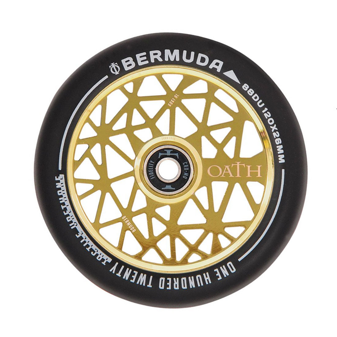 Oath Bermuda 120mm Wheel - Neo Gold Scooter Wheels