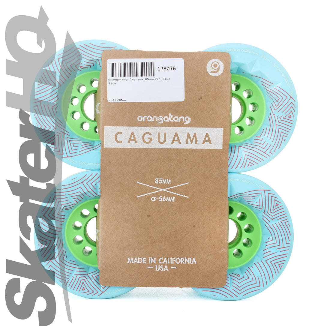 Orangatang Caguama 85mm/77a 4pk - Blue Skateboard Wheels