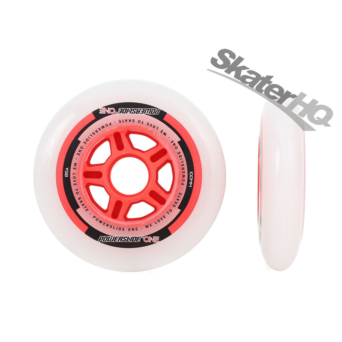 Powerslide ONE 100mm/82a 8pk w/ Hardware Inline Rec Wheels