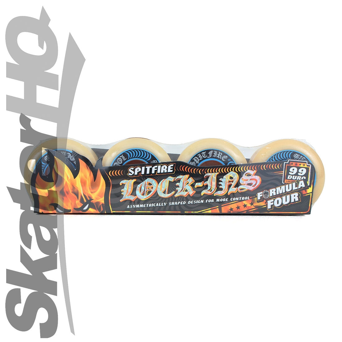 Spitfire Form Four 52mm 99A Lock-Ins - Blue Skateboard Wheels