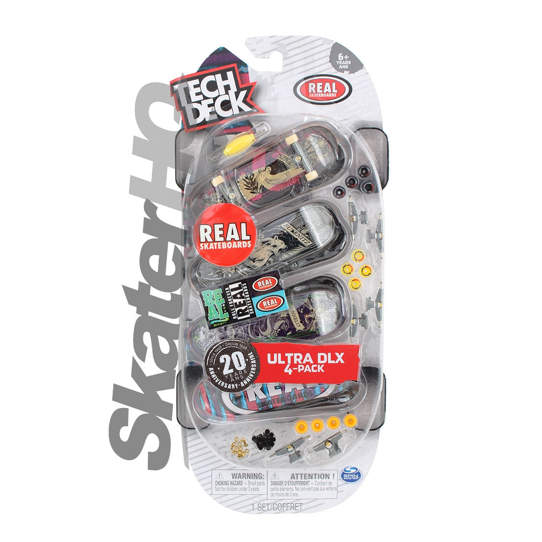 Tech Deck 4pk Ultra DLX - Real Skateboard Accessories