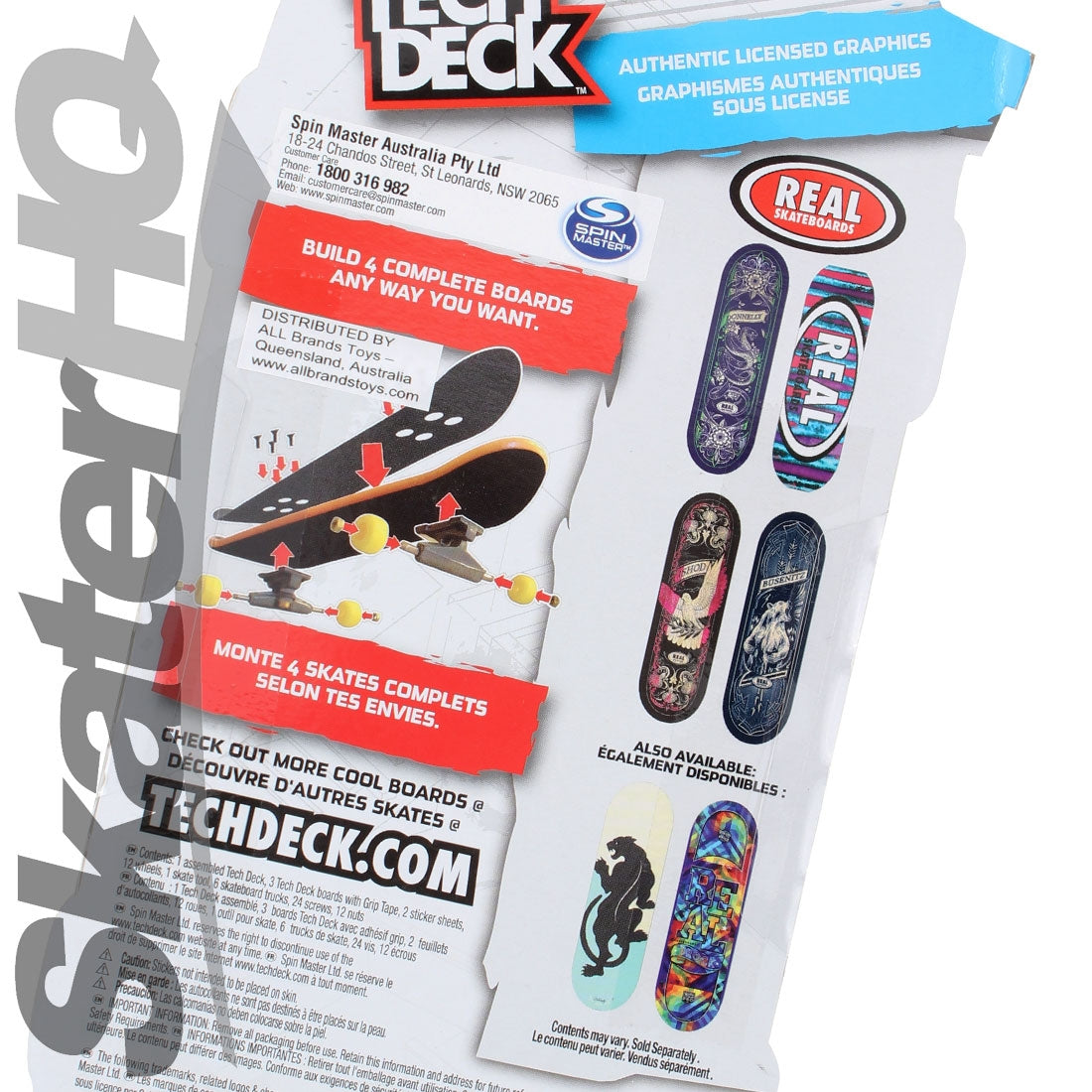 Tech Deck 4pk Ultra DLX - Real Skateboard Accessories