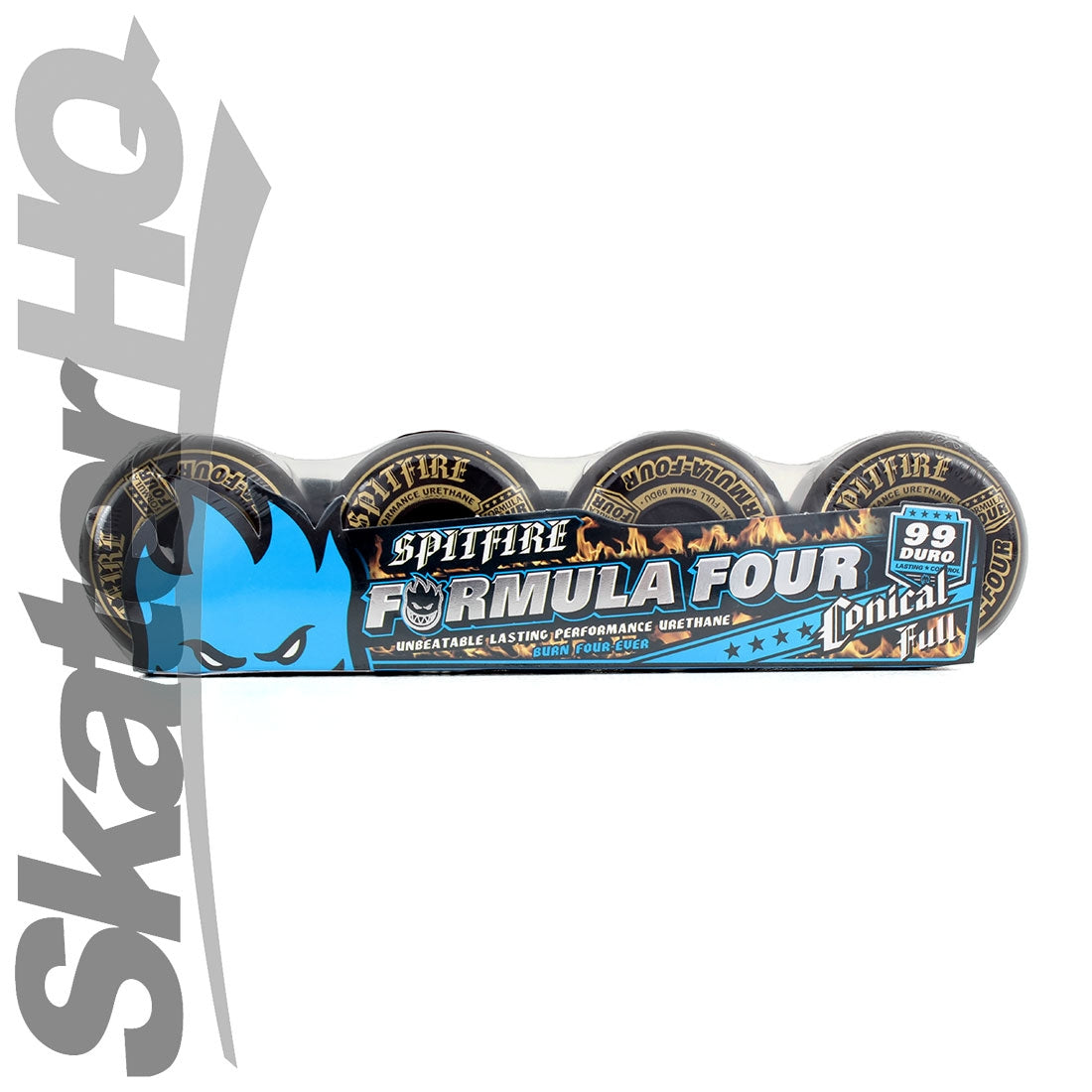 Spitfire Form Four 54mm 99a Conical Full - Blackout Skateboard Wheels