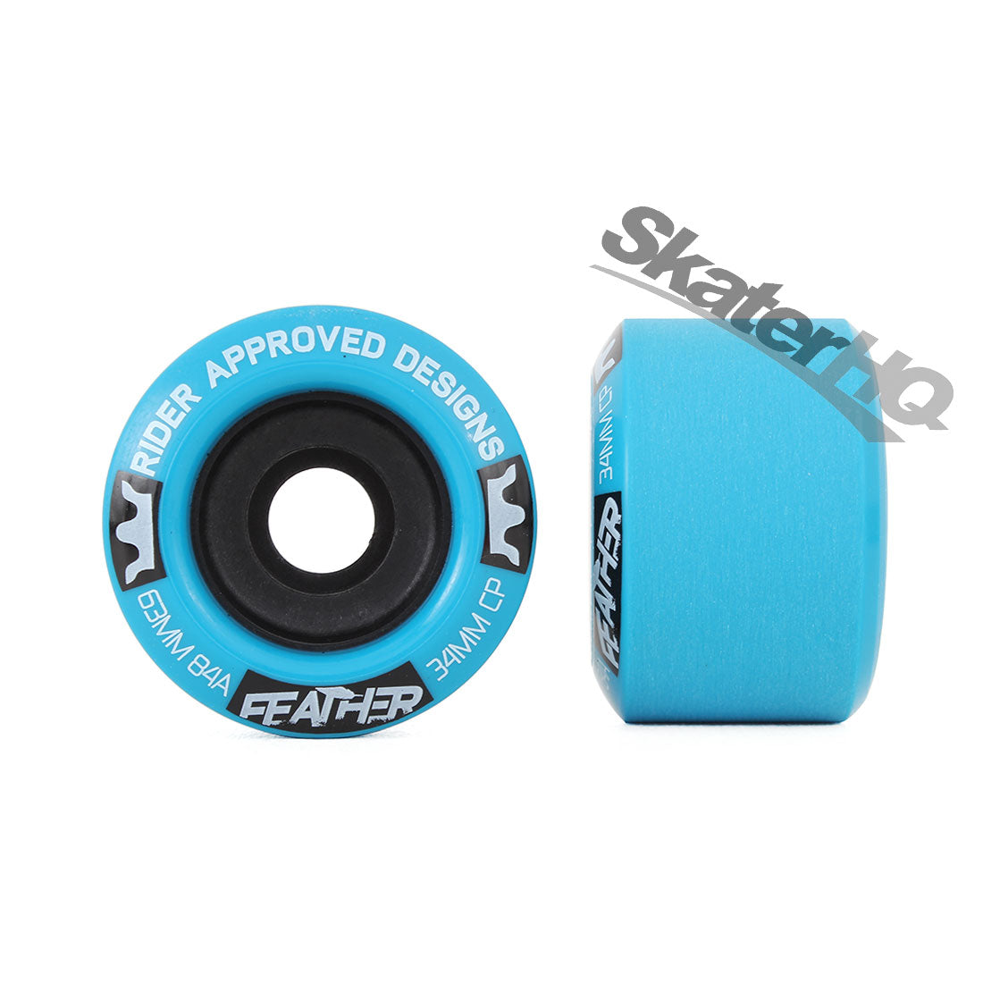 RAD Feather 63mm/84A 4pk - Blue Skateboard Wheels