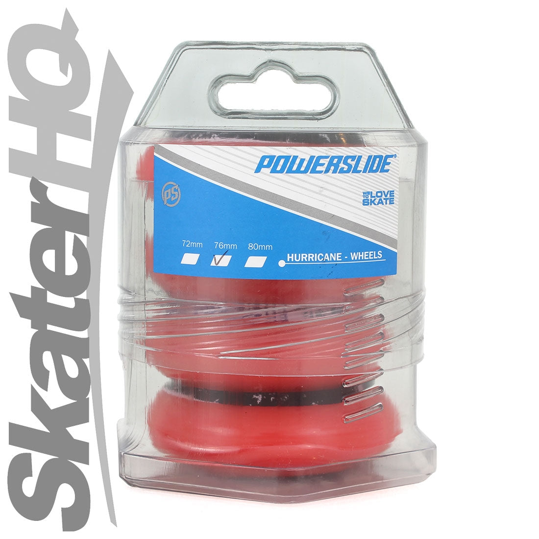 Powerslide Hurricane 76mm/85a 4pk - Red Inline Rec Wheels