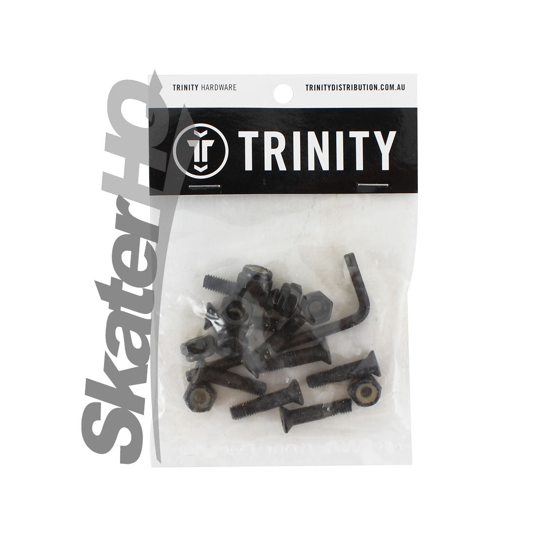 Trinity Allen 1 inch Bolts 8pk - Black Skateboard Hardware and Parts