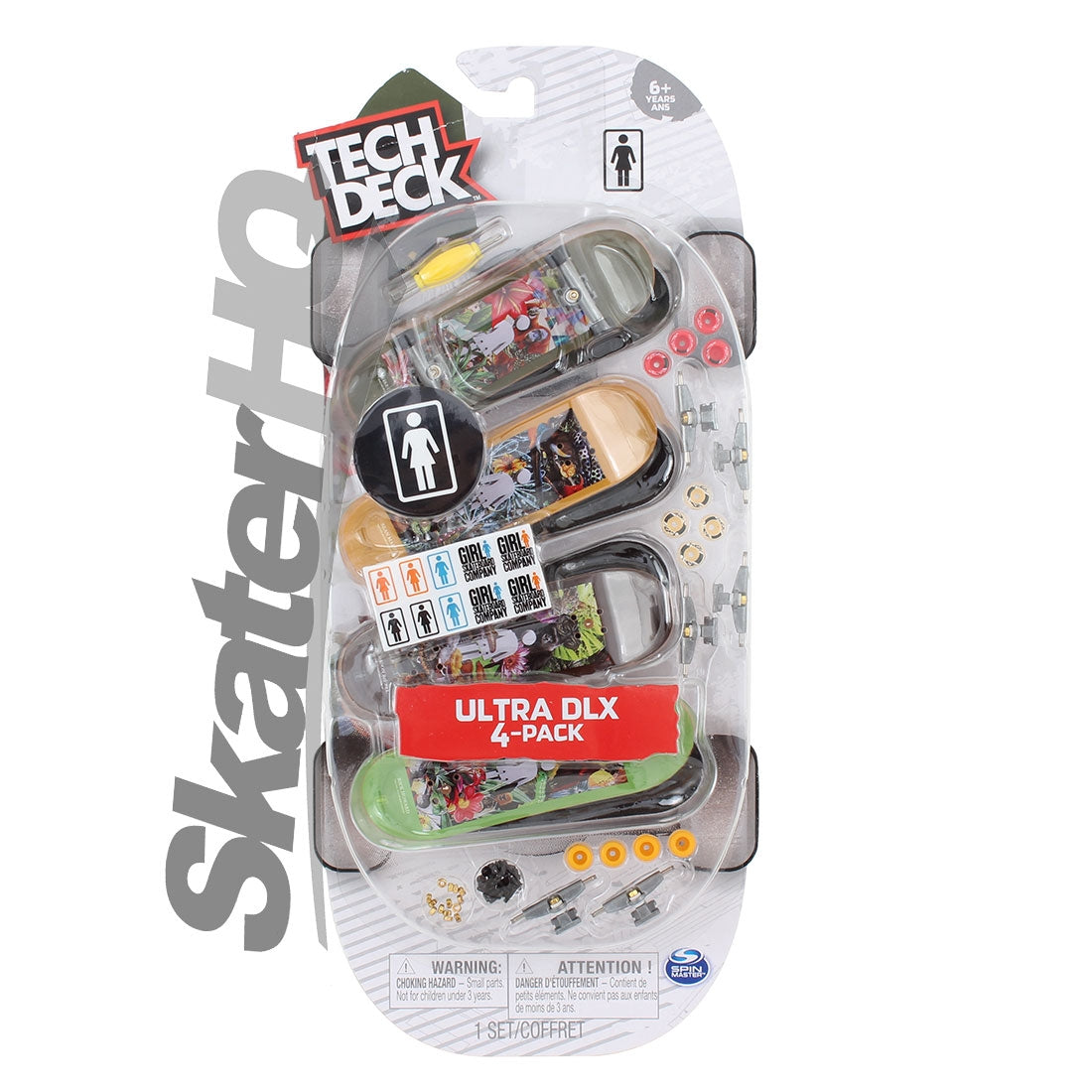 Tech Deck 4pk Ultra DLX - Girl Skateboard Accessories