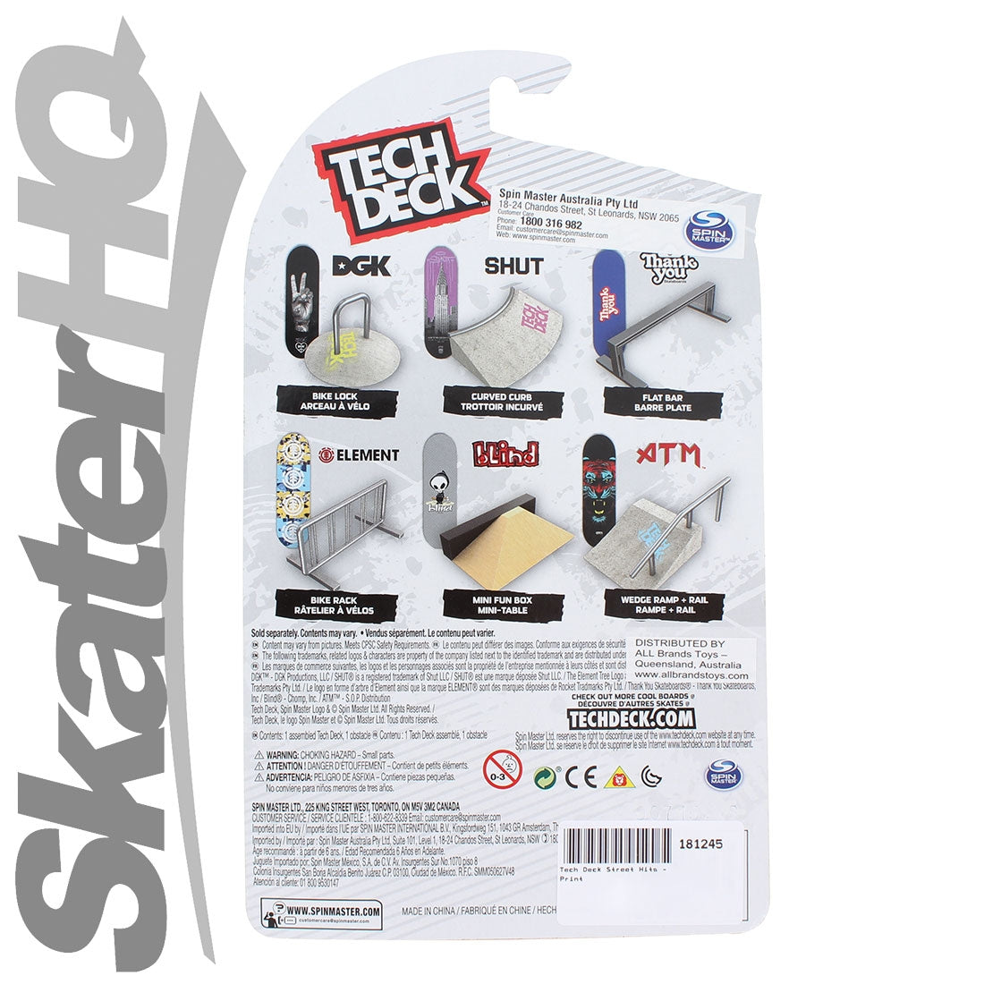 Tech Deck Street Hits - Bike Rack Skateboard Accessories