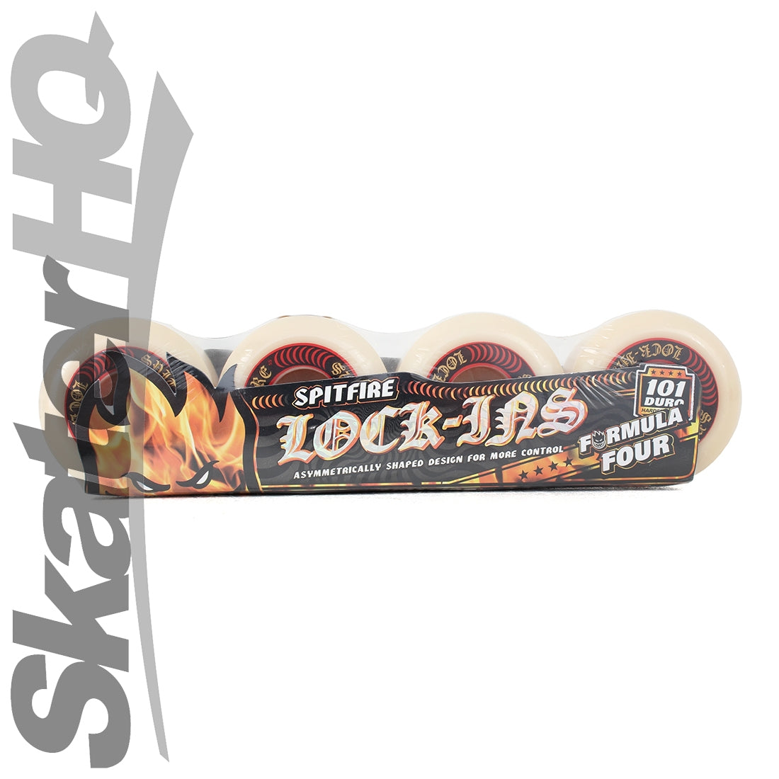 Spitfire Form Four 55mm 101A Lock-Ins - Red Skateboard Wheels