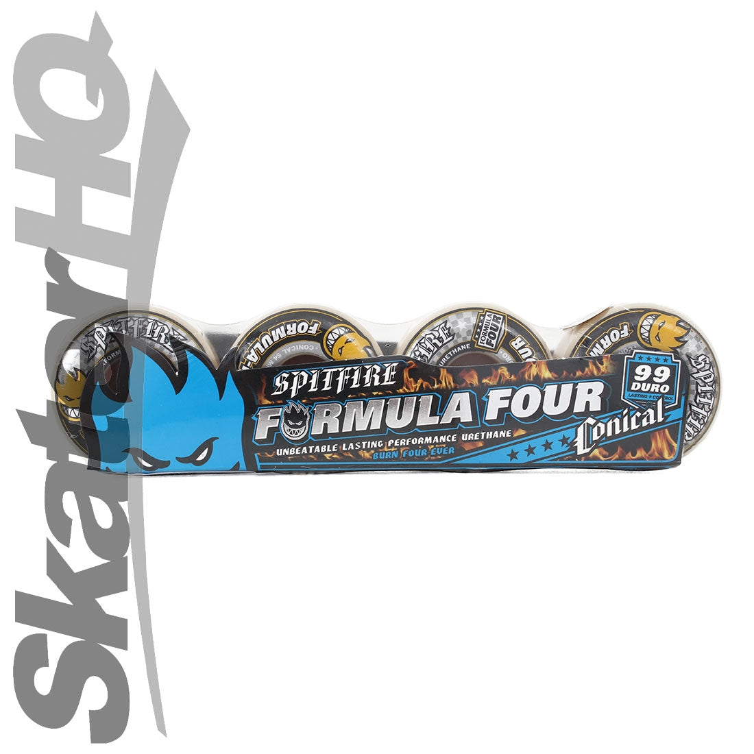 Spitfire Form Four 54mm 99A Conical - Yellow Skateboard Wheels