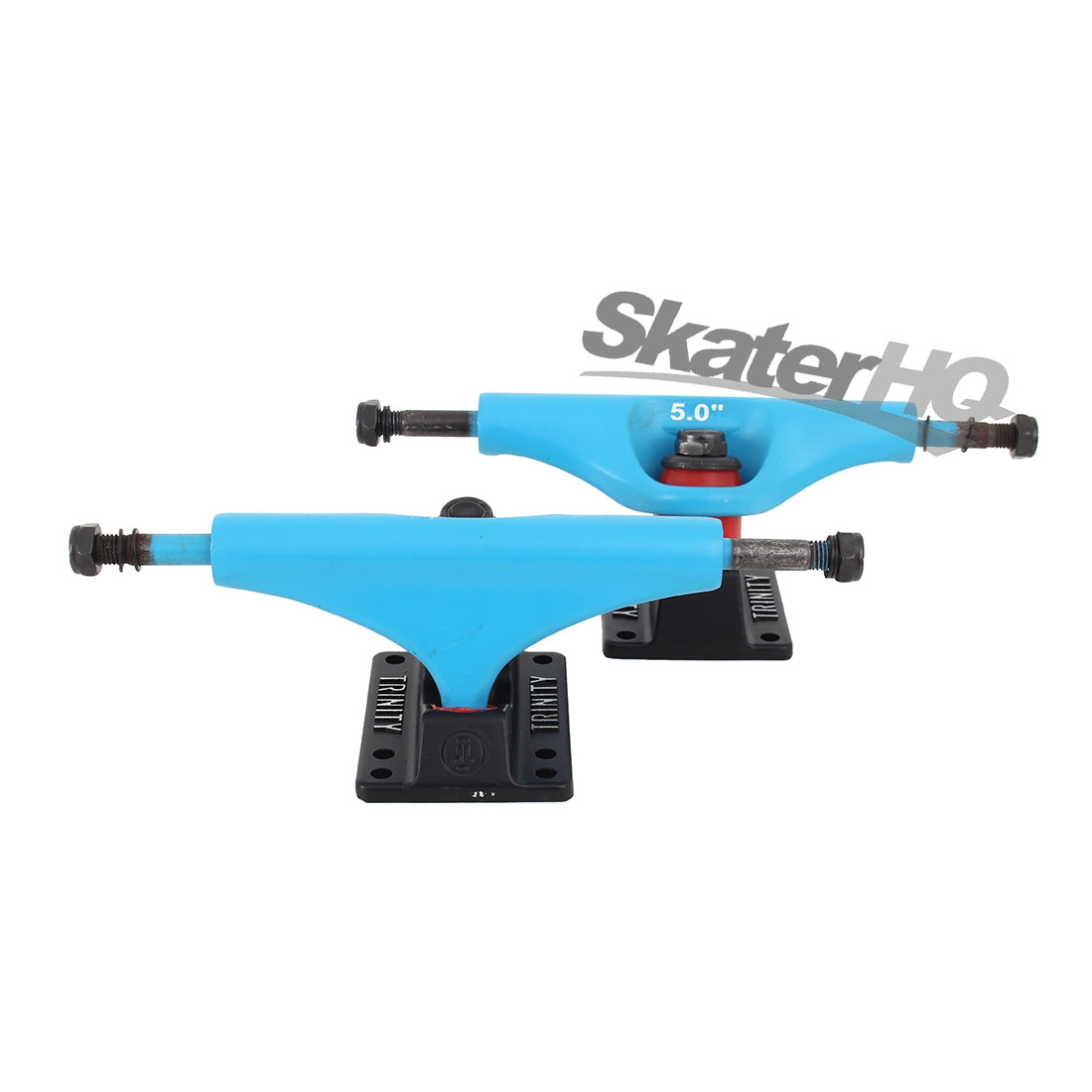 Trinity 5.0 Pair - Cyan/Black Skateboard Trucks