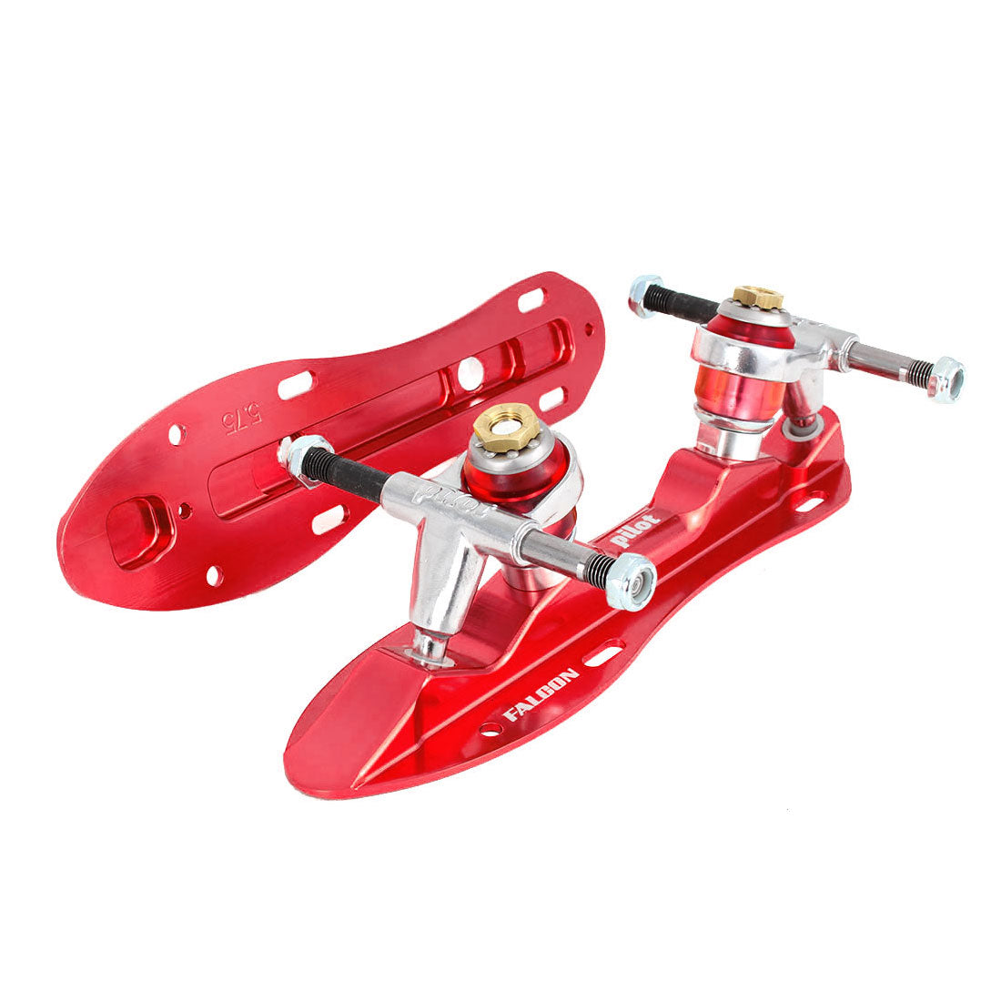 Pilot NTS Falcon 6.25 Plates - Red Roller Skate Plates