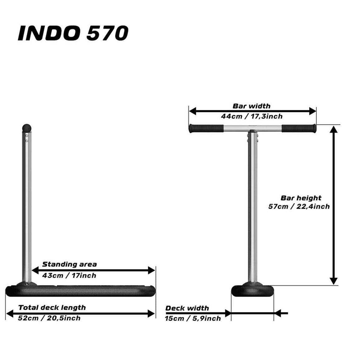 INDO 570 Tramp Scooter - Red Rocket Scooter Completes Trick