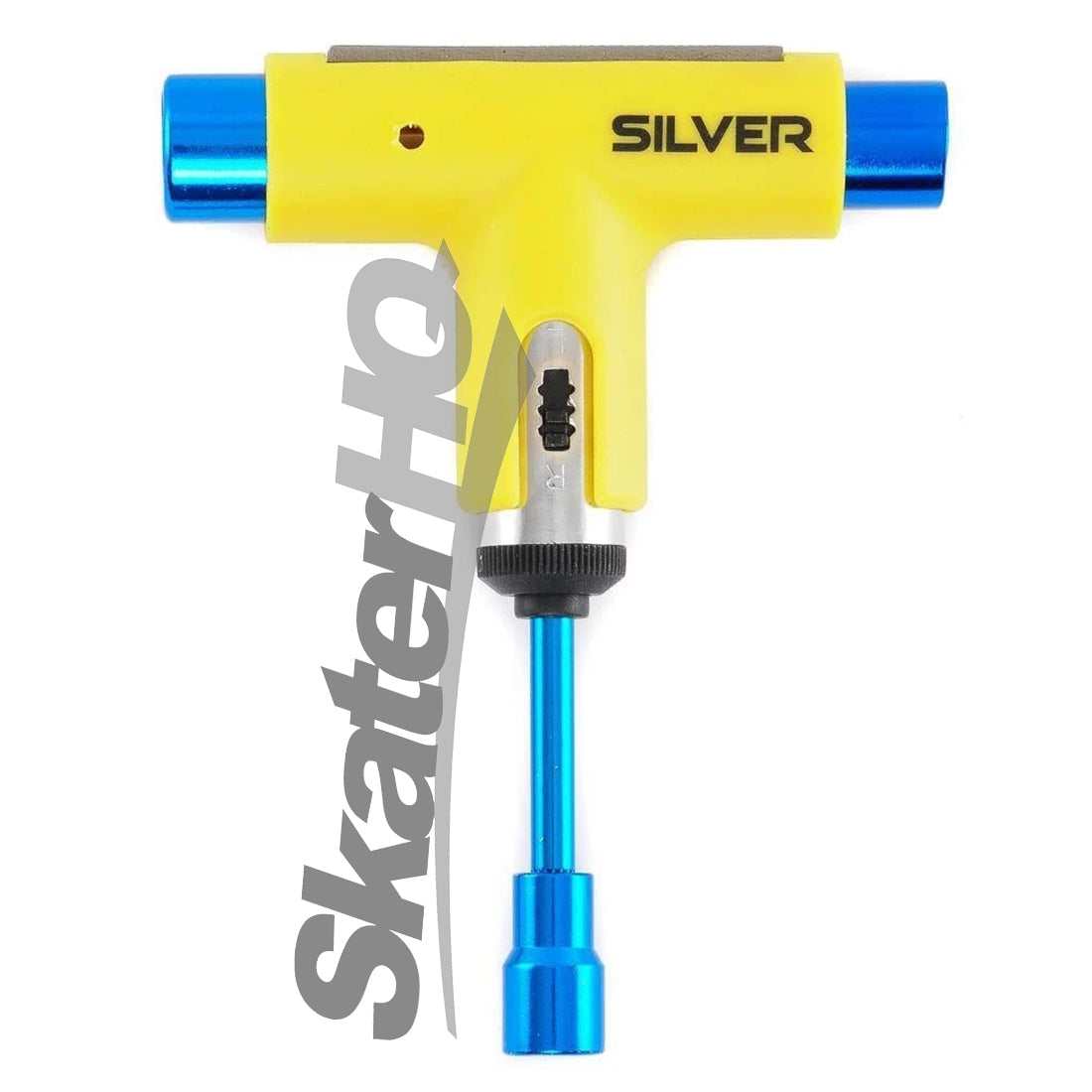 Silver Ratchet Tool - Neon Yellow/Blue Skate Tool